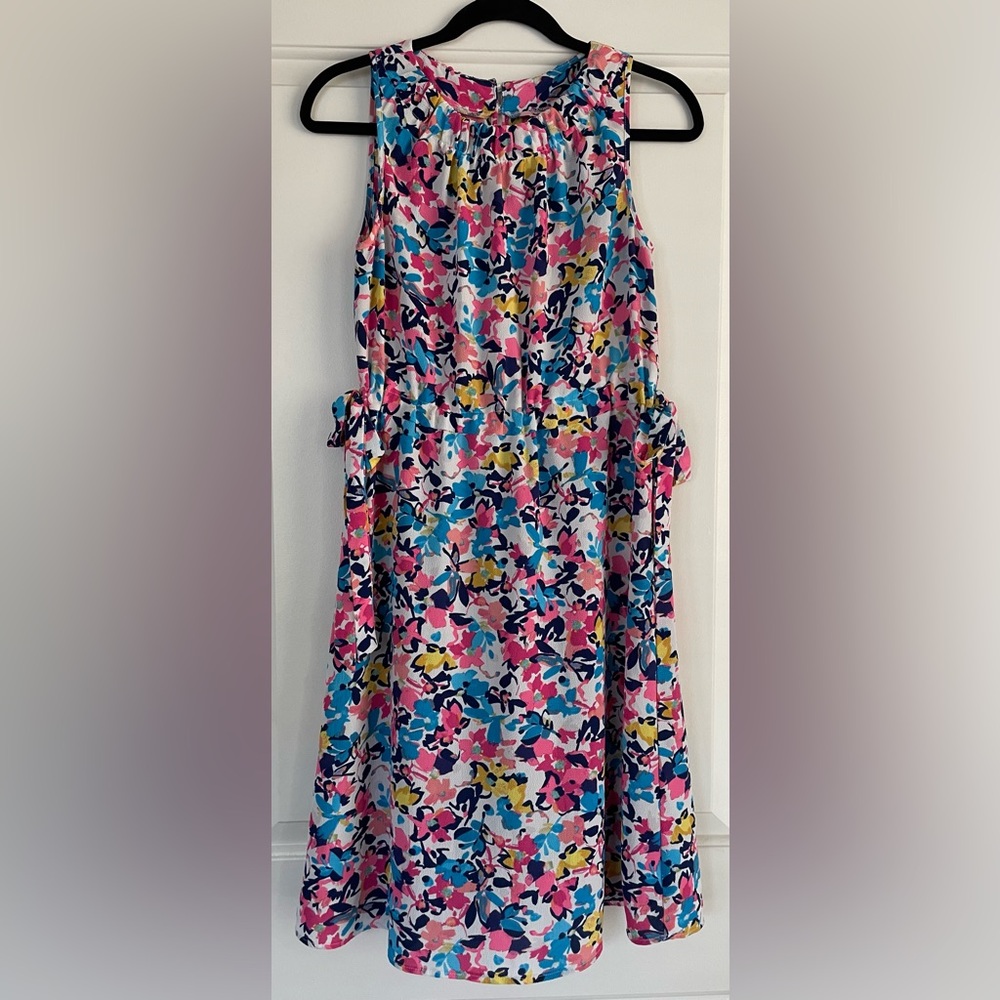 Juicy Couture Colorful Floral Cinched Waist Dress